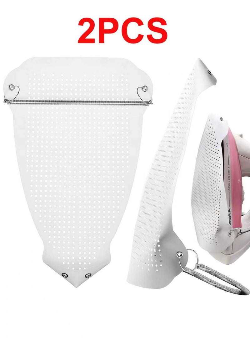 لياوسيسي 2 قطعة غطاء حذاء للكي، واقي بخار على معظم الأحجام القياسية، تركيب سهل لجميع الأقمشة، حقيبة - Image 1